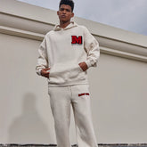 MEDM China-Chic plush hip-hop leggings men's fall loose straight casual sports pants American street pants