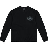 MEDM Angel Print Waffle Long Sleeve Tee