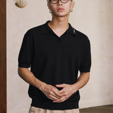MEDM Tri color Embroidered Alphabet Handwritten Font Casual Polo Short Sleeve New Product Relaxation Flip Collar Half Sleeve T-shirt for Men