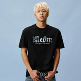 MEDM camouflage gothic logo star studded bead casual round neck short sleeved trendy versatile loose couple T-shirt summer