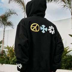 MEDM Fun Letter Colorful Large Mlogo Casual Hoodie with Velvet Sweatshirt Trendy Brand Men's and Women's Spring and Autumn Hoodie Coat