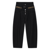 MEDM High Street Style Wide Leg Casual Double Waist Jeans Street Fashion Vintage Loose Wide Leg Floor Pants