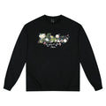 MEDM flower bed daisy butterfly print casual round neck long sleeved T-shirt trendy loose couple base shirt top autumn