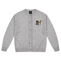 MEDM line floral embroidery casual cardigan sweater for spring and autumn men and women lazy loose couple knit sweater jacket