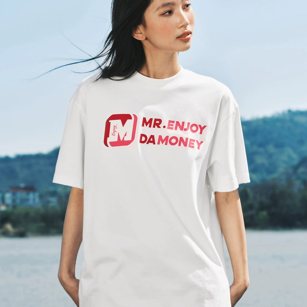 MEDM26SS large M offset printing quick drying short sleeved T-shirt for men, 2026 new summer round neck top for women, American style T-shirt trend