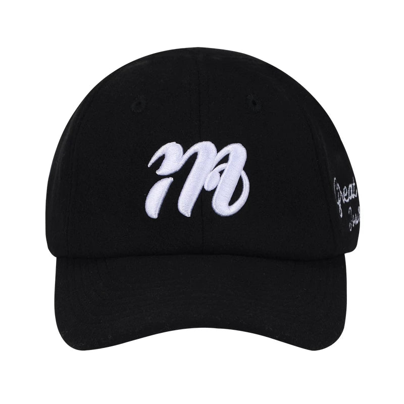MEDM versatile low-key simple letter embroidery casual daily baseball cap classic soft top curved brim duckbill cap trendy