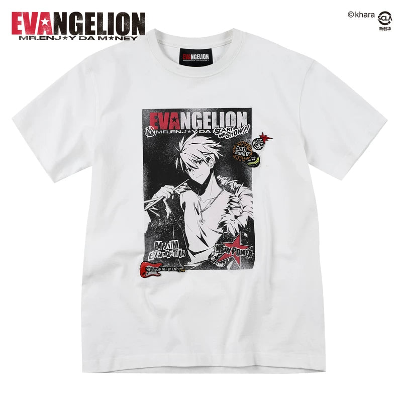 MEDMxEVA NEVER END series character posters made old casual round neck short sleeved personalized versatile T-shirt trend