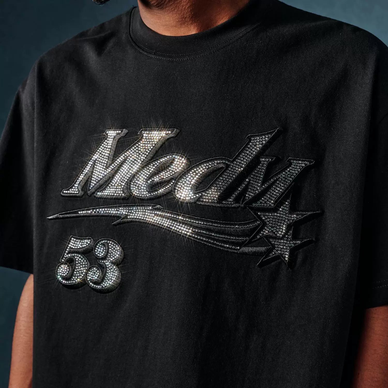MEDM Diamond Series Summer American Short sleeved T-shirt for Men and Women, niche hip-hop top design sense, summer clothes T