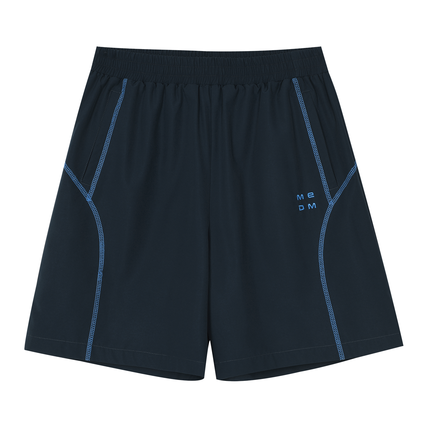 MEDM Sports Series Small Label Quilted Thread Logo Embroidered Casual Shorts Multi Color Outdoor Fitness Loose Wide Leg Shorts