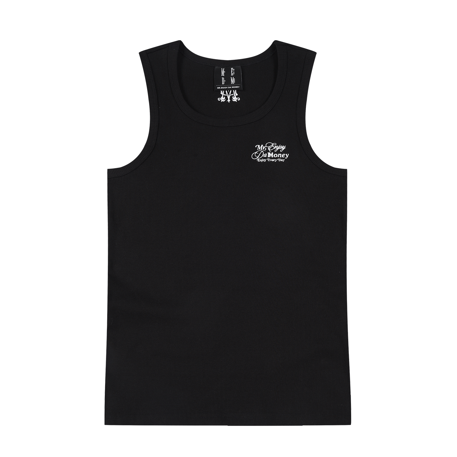 MEDM Classic Floral Letter Embroidery Basic Tank Top Men's Heavy Weight Fitness Breathable Sports Sleeveless Top