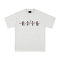 MEDM fashion brand summer basic short sleeved T-shirt for both men and women, American retro oversized casual half sleeved T-shirt
