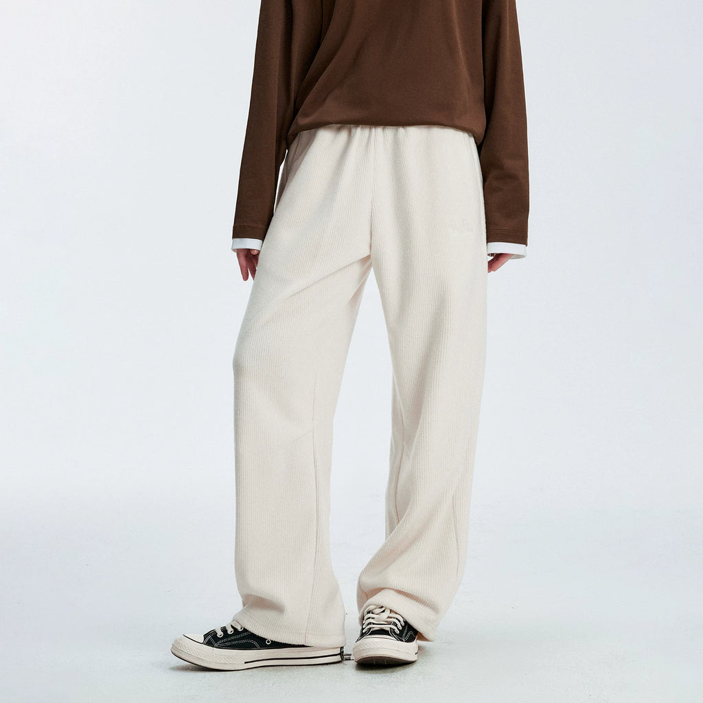 MEDM Spring and Autumn Minimalist Basic Coarse Stripe Sanitary Pants American Trendy Brand Couple's Straight Leg Pants Drop Feel Casual Pants