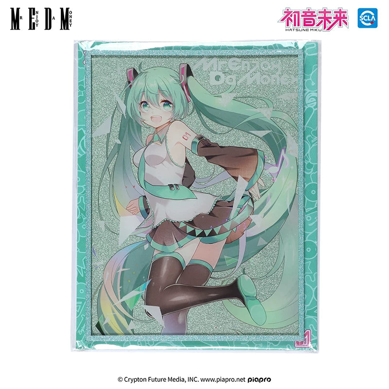 MEDMx初音未来色纸2025上新联名款卡通小众高级收藏周边镭射卡