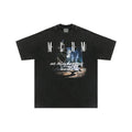 MEDM China-Chic Short Sleeve T-shirt High Street Hip Hop Loose T-shirt Cotton Breathable Couple Top