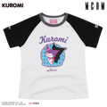 MEDM × Sanrio Family Series Color blocked Cool Lomi Pattern Printed Shoulder Short Sleeve Cute Sweet Girl T-shirt Female