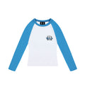 MEDM trendy brand foam color blocked shoulder long sleeved T-shirt for men and women, autumn new casual versatile trendy T-shirt top