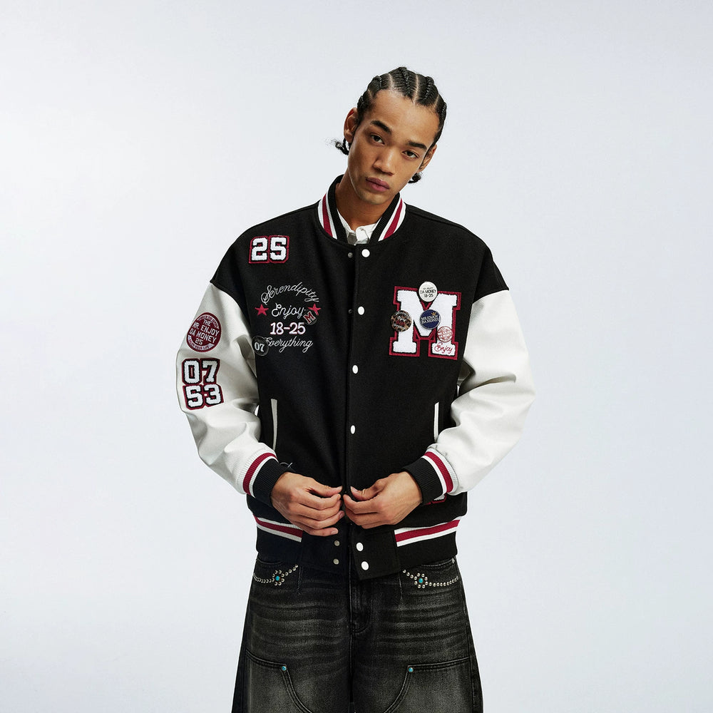 MEDM 7th Anniversary Exclusive Outdoor Style Casual Baseball Jacket American Trendy Men's and Women's Loose Stand up Collar Jacket