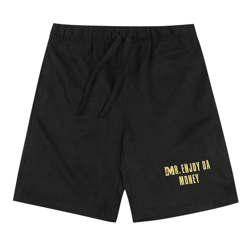 MEDM25SS pure logo basic shorts men's casual straight leg pants women's summer American retro loose wide leg pants trend