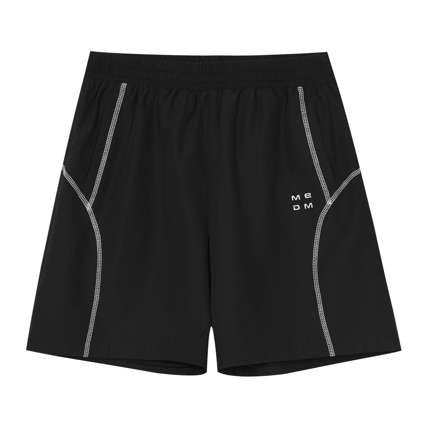 MEDM Sports Series Small Label Quilted Thread Logo Embroidered Casual Shorts Multi Color Outdoor Fitness Loose Wide Leg Shorts