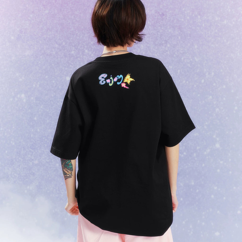 MEDM Dreaming Bubble DayDREAMING Graffiti Series Printed Sunscreen Casual Short Sleeve Round Neck T-shirt for Men and Women