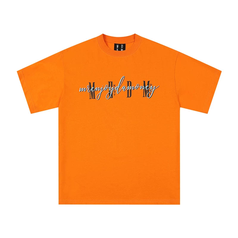 MEDM fashion brand summer basic short sleeved T-shirt for both men and women, American retro oversized casual half sleeved T-shirt