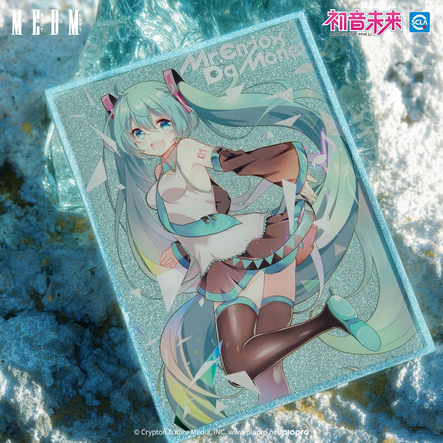 MEDMx初音未来色纸2025上新联名款卡通小众高级收藏周边镭射卡