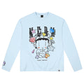 MEDM x NEWMASUS Summer Sea Breeze Round Neck Casual Long Sleeve T-shirt Trendy Brand Loose Couple Top Spring and Autumn