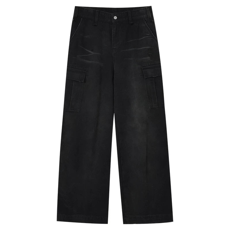 MEDM Classic Angel Made Old Patchwork Casual Straight Pants Spring and Autumn American Street Men's and Women's Work Clothes Floor Pants