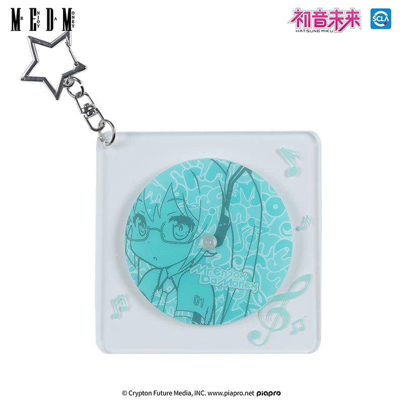 MEDMx Hatsune Miku Co branded Series Peripheral Phonographic Acrylic Keychain Decorative Pendant Ornament