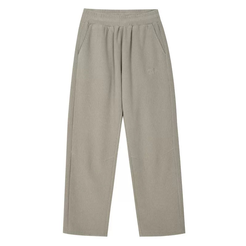 MEDM Spring and Autumn Minimalist Basic Coarse Stripe Sanitary Pants American Trendy Brand Couple's Straight Leg Pants Drop Feel Casual Pants