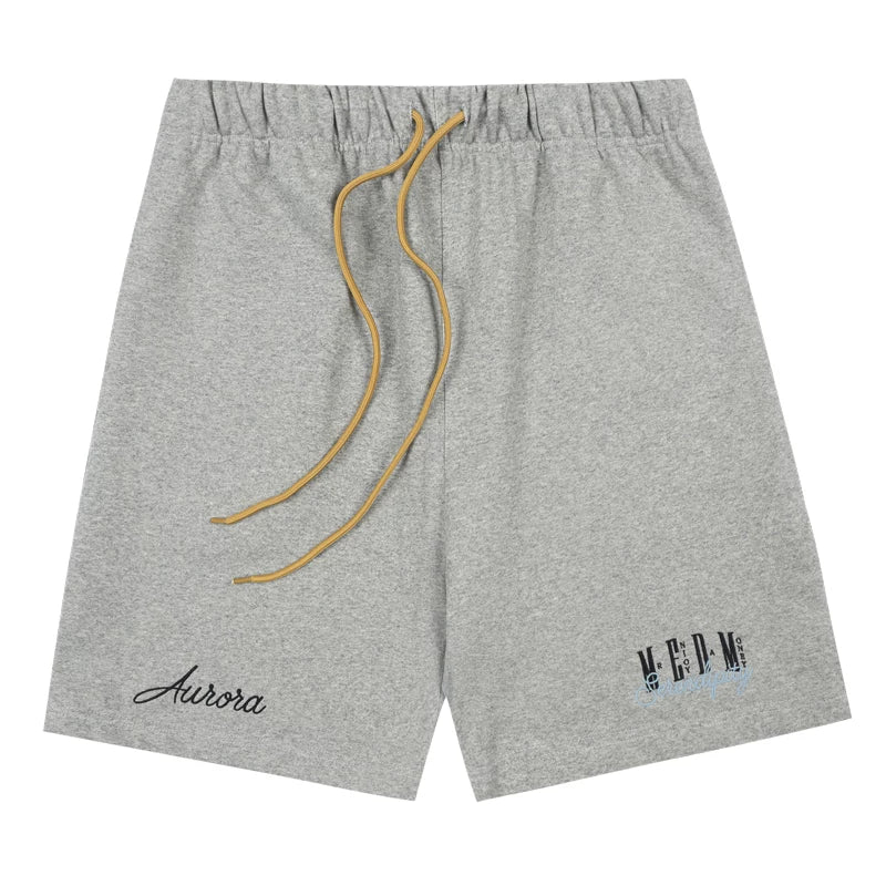 MEDM26SS 3D Embroidery Basic Set Shorts Summer American Retro Quarter Pants Men's Straight Casual Pants Trendy