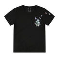 MEDM Butterfly Wrapped Magnolia Embroidered Logo Casual T-shirt Trendy Versatile Slim Fit Look Round Neck Short Sleeve Women