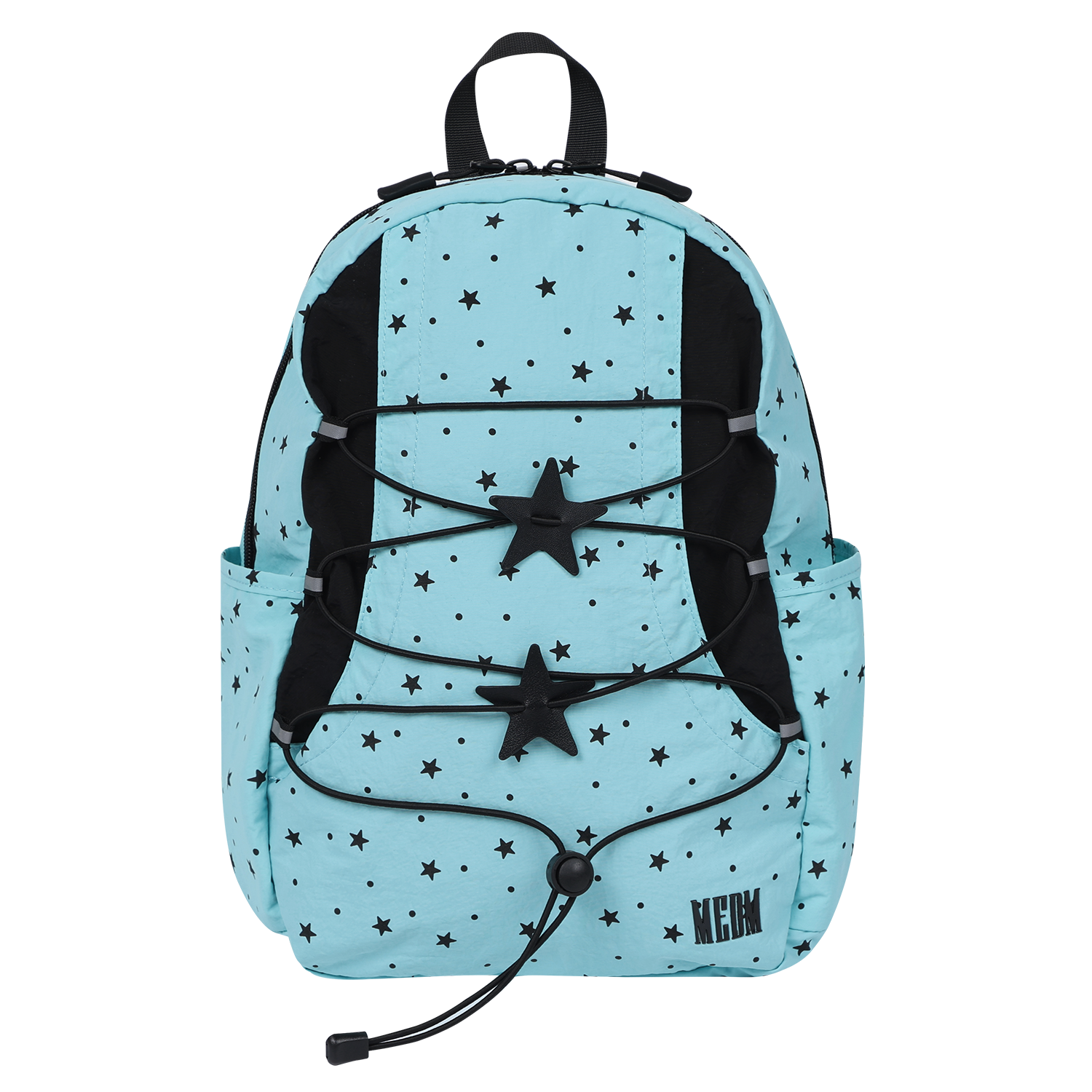 MEDM Star Full Print Wave Point Backpack Street Trend Letter Embroidery Lightweight Travel Men's and Women's Book Bag Trend
