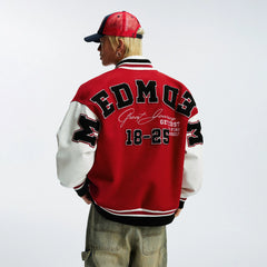 MEDM 7th Anniversary Exclusive Outdoor Style Casual Baseball Jacket American Trendy Men's and Women's Loose Stand up Collar Jacket