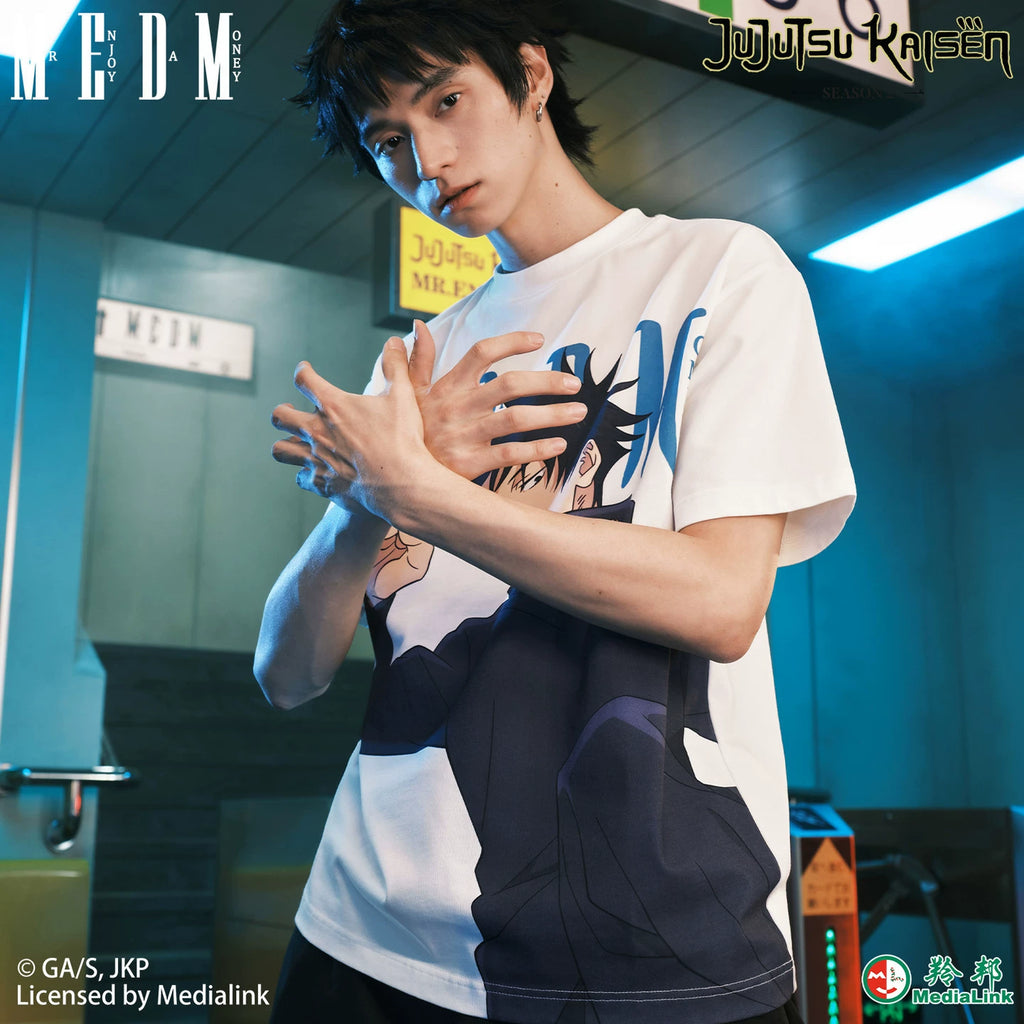 MEDM x Spell Battle Collaboration - Part 2 Character Basic Printed Round Neck Short Sleeve Trendy Men's and Women's Casual T-shirt