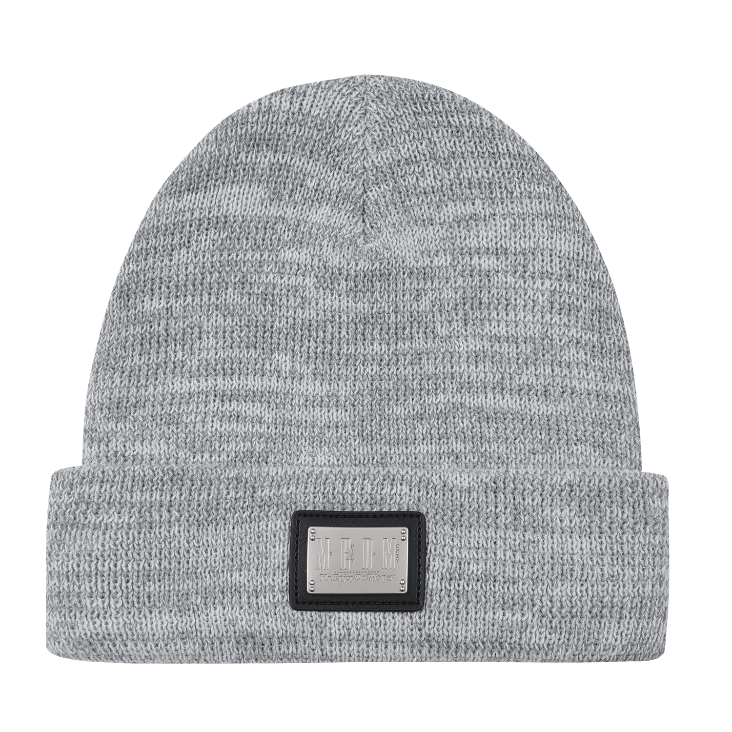 MEDM Metal Leather Brand Starry Sky Cold Hat, Cold resistant and Warm Knitted Hat, American Reflective Winter Hat, Trendy
