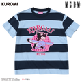 MEDM × Sanrio Family Series Striped Cool Lomi Pattern Printed Casual Short Sleeve Summer Loose Round Neck T-shirt