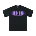 MEDM horizontal letter phantom ins contrasting short sleeved T-shirt men's print loose American pop brand hip-hop tee