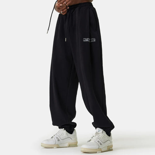 MEDM China-Chic American leggings sweatpants Youth casual letter printing pants Drawstring loose panty for all seasons