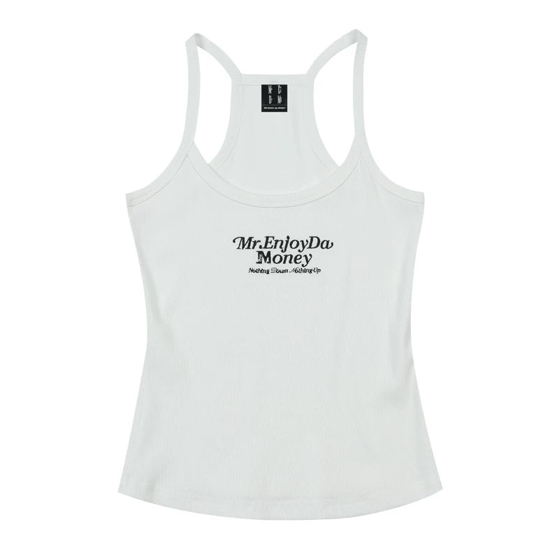 MEDM25SS women's tank top for summer, new style for wearing on the outside and wearing on the inside, with a spicy girl's beautiful back and suspender, slim fit and slimming top