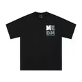 MEDM badge embroidered letters basic ins men's short sleeve T-shirt outdoor casual spring summer loose round neck China-Chic