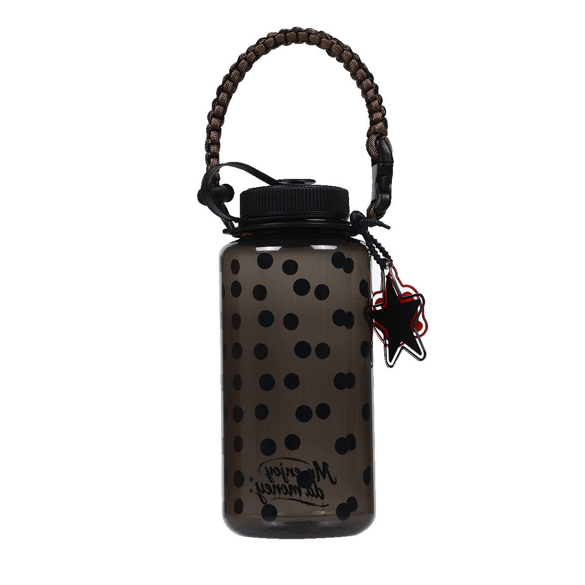 MEDM retro polka dot contrasting design graffiti transparent water cup double-layer acrylic portable high-value ton cup
