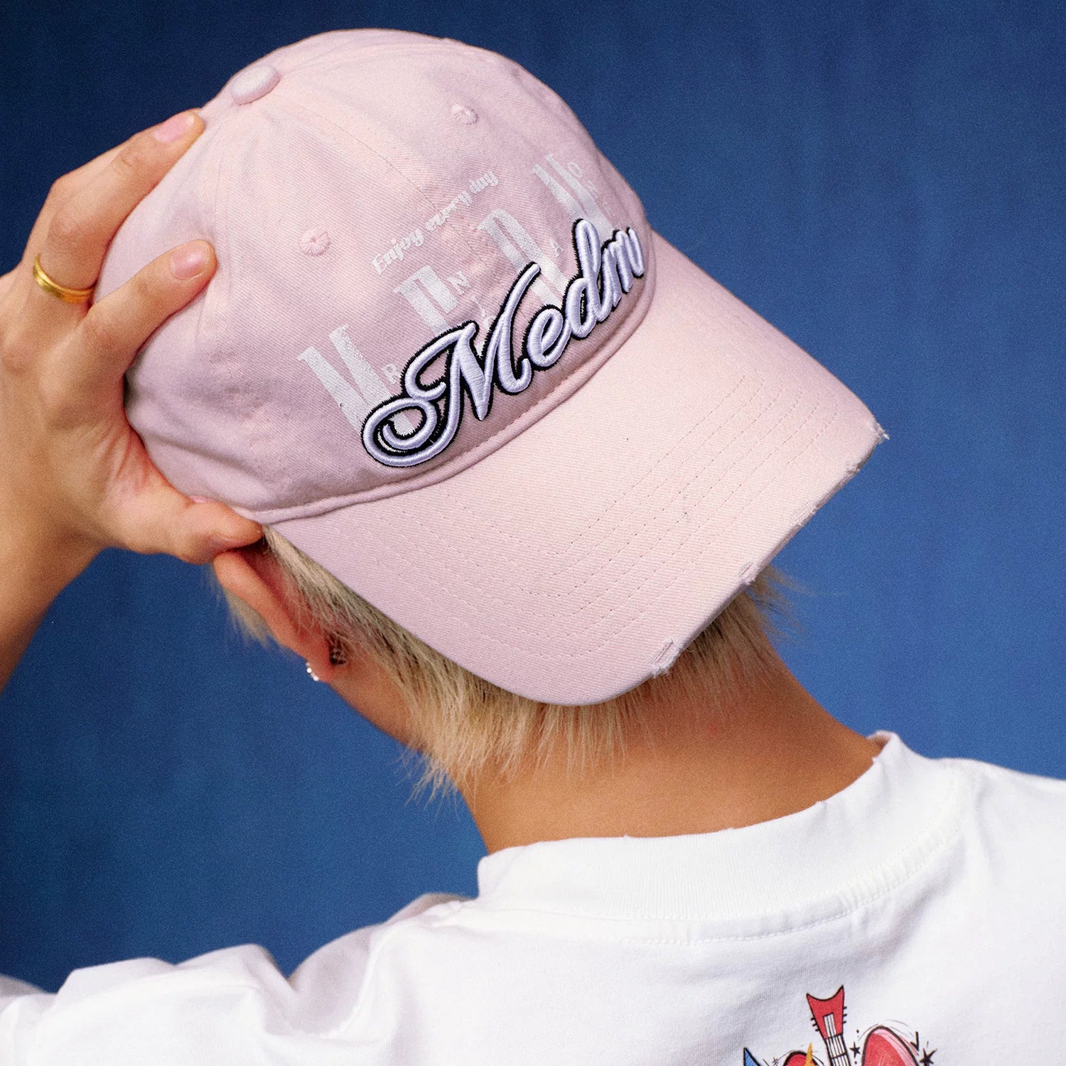 MEDM logo three-dimensional embroidery casual soft top baseball cap summer new style American retro made duck tongue cap for men and women