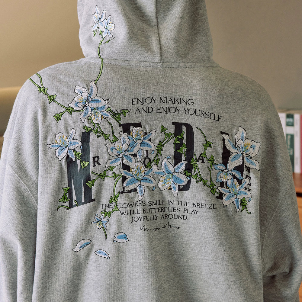 MEDM Vine Zipper Hoodie Hou Minghao Same Style Autumn Hoodie Coat Loose Casual Hoodie Coat