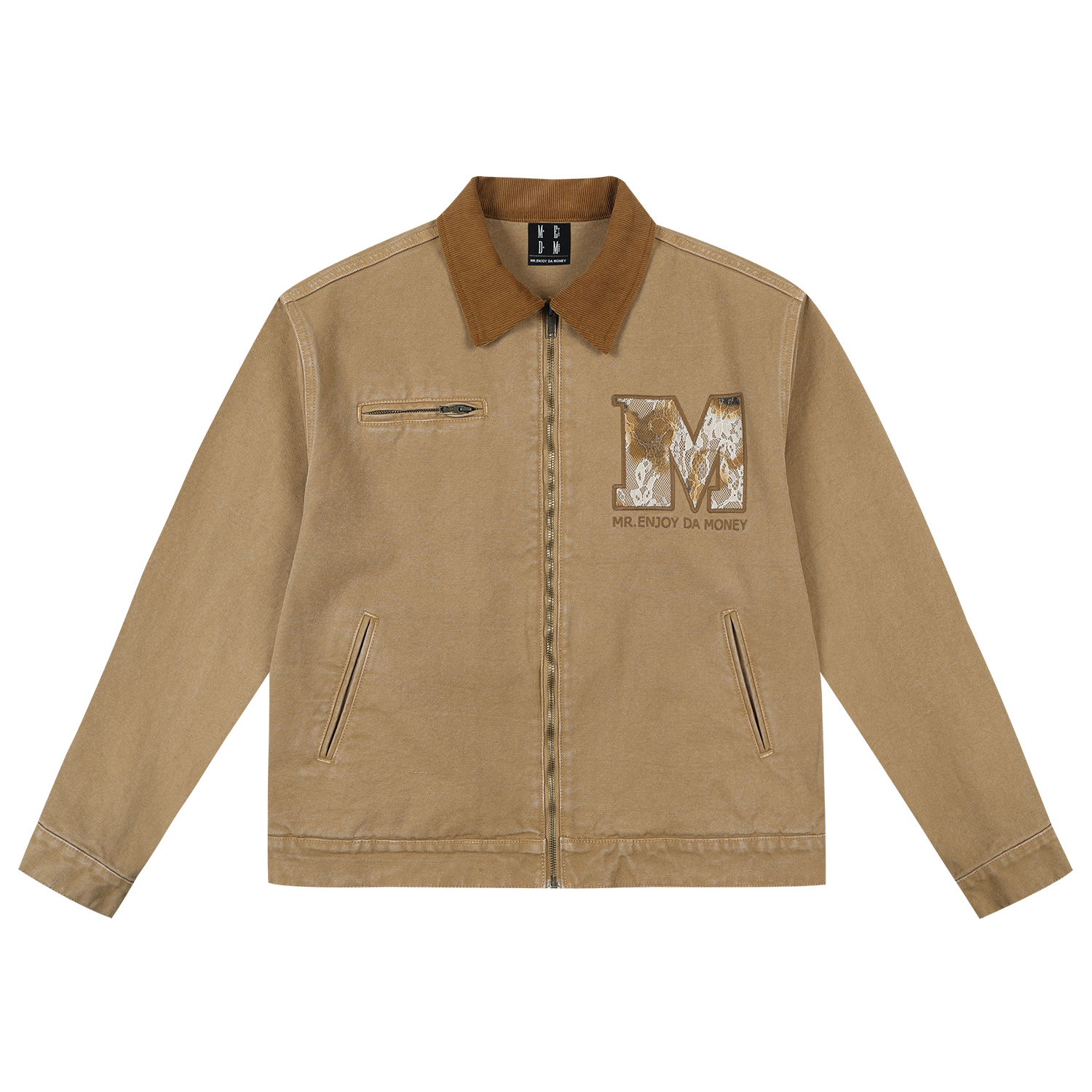 MEDM lace Detroit casual lapel jacket for couples, trendy American retro loose jacket for spring and autumn