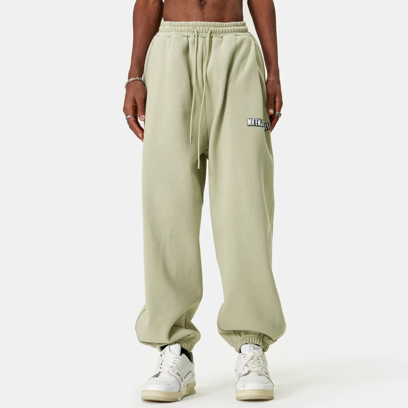 MEDM China-Chic American leggings sweatpants Youth casual letter printing pants Drawstring loose panty for all seasons