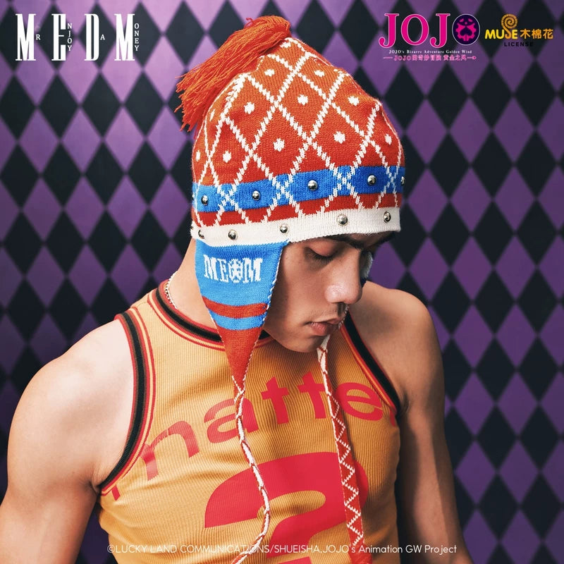 MEDMxJOJO's Bizarre Adventure Collaboration - Mista Anime Ear Protection Warm Knitted Hat Anti Cold Knitted Hat
