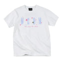 MEDM x Iria mailbox collaboration cloud digital print glitter logo short sleeved casual round neck T-shirt for women summer