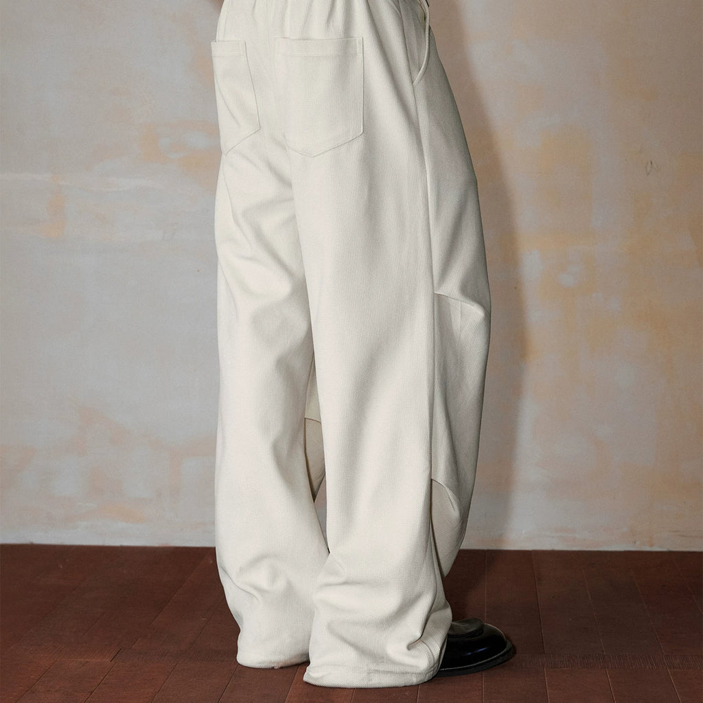 MEDM Maillard Wide Leg Loose Work Uniform Paratrooper Pants American Commuter Solid Color Versatile Floor Dragging Casual Pants Autumn