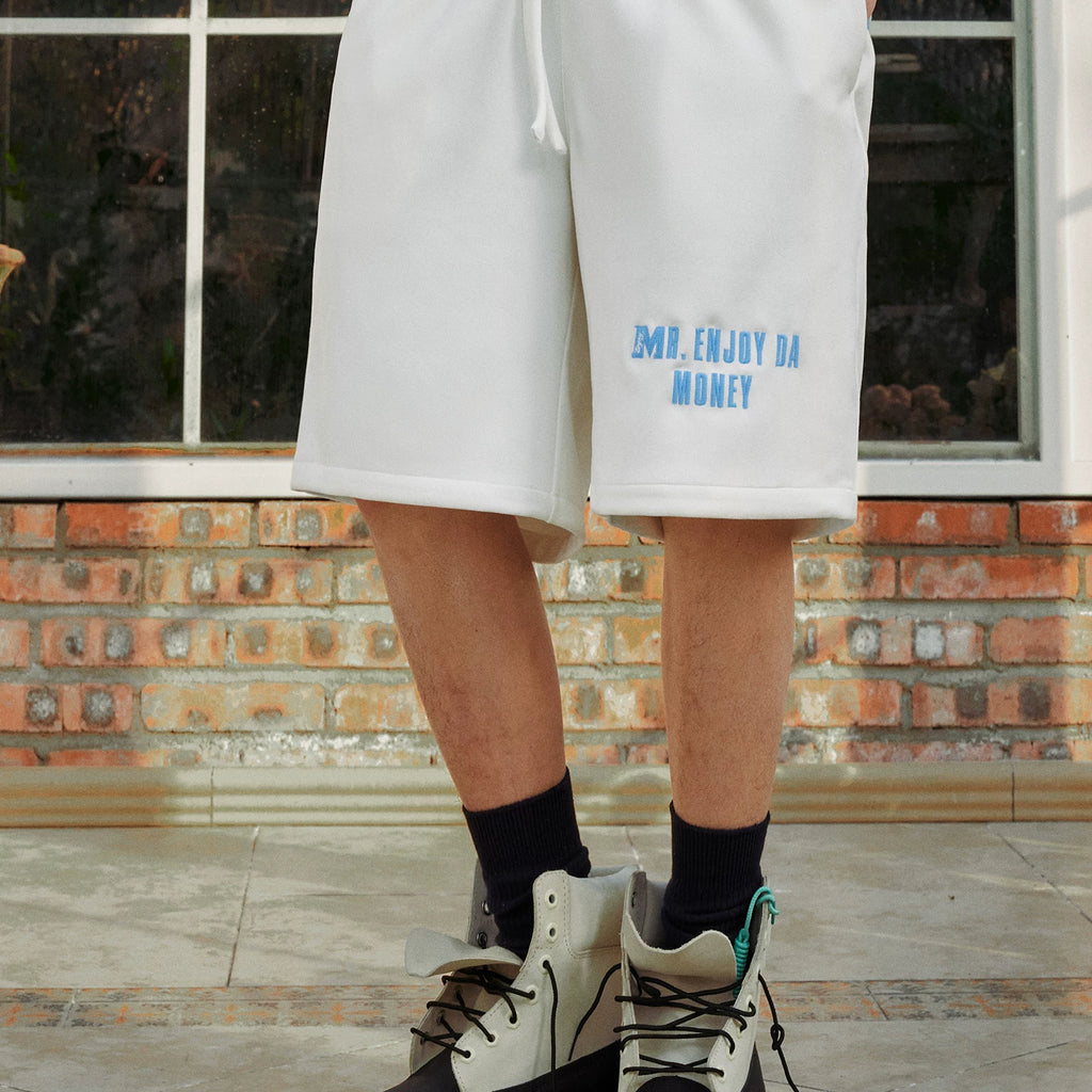 MEDM25SS pure logo basic shorts men's casual straight leg pants women's summer American retro loose wide leg pants trend